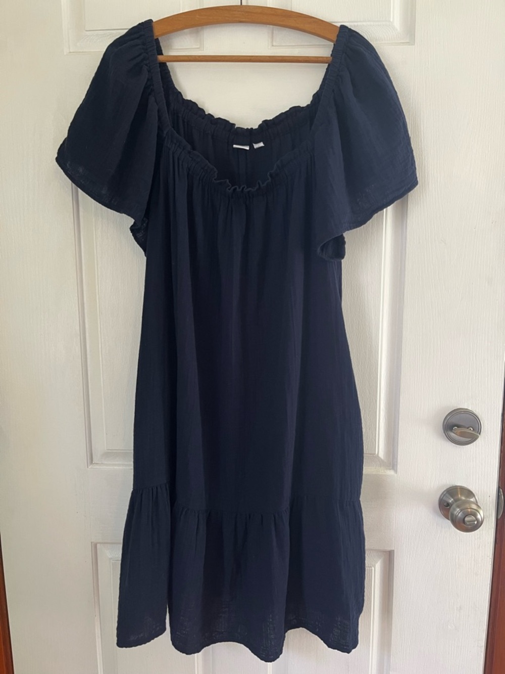 Gap Gauzy Cotton Navy Blue Dress XL